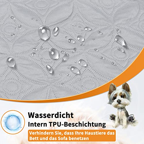 PICK FOR LIFE Wasserresistente Hundedecke, waschbare Decke für große und kleine Hunde, Schutz für Bett, Sofa, Auto – beidseitig verwendbar