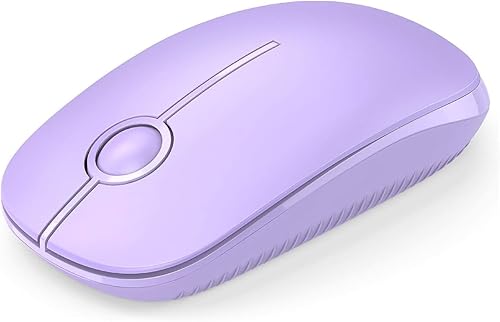 Miniatura 7 de Unipows Mouse inalámbrico  Ratón de computadora portátil delgado de 2.4 G con nano receptor, ratones ópticos móviles de menos ruido para laptop, PC,