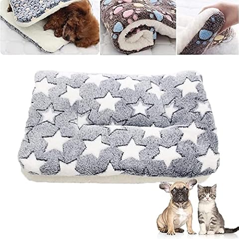 Cozy Calming Cat Blanket, Cosy Calming Cat And Dog Blanket With Cute Prints, Pet Calming Blanket For Cats, Ultra Soft Warm Dog Cat Bed Mat Flannel Blanket For Sizes To Fit Most Pets (B,19*12in) Cover