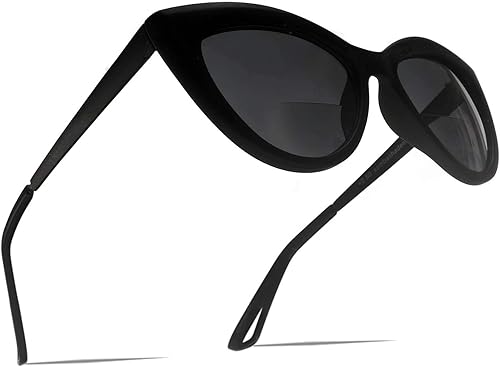 Miniatura 6 de SAMBA SHADES Gafas de sol bifocales de lectura a la moda, ojo de gato, lentes de sol de gran tamaño para mujer