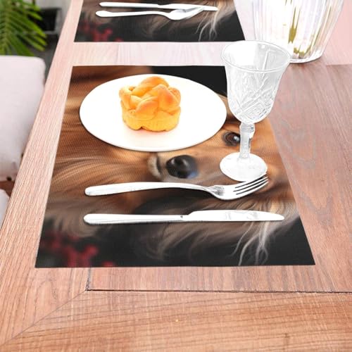 Set de table facile à nettoyer en PVC lavable pour protéger la table des taches - 5