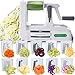 Price comparison product image Spiralizer Ultimate 10 Strongest-and-Heaviest Duty Vegetable Slicer Best Veggie Pasta Spaghetti Maker for Keto/Paleo/Gluten-Free, With Extra Blade Caddy & 4 Recipe Ebook White