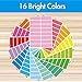 512 Color Coding Labels, 16 Colors Blank Stickers Mini Rectangular Labels 3 x 1”, Colored Assorted Sticker for Marking Projects, Boxes, Jars, Storage Containers, Files