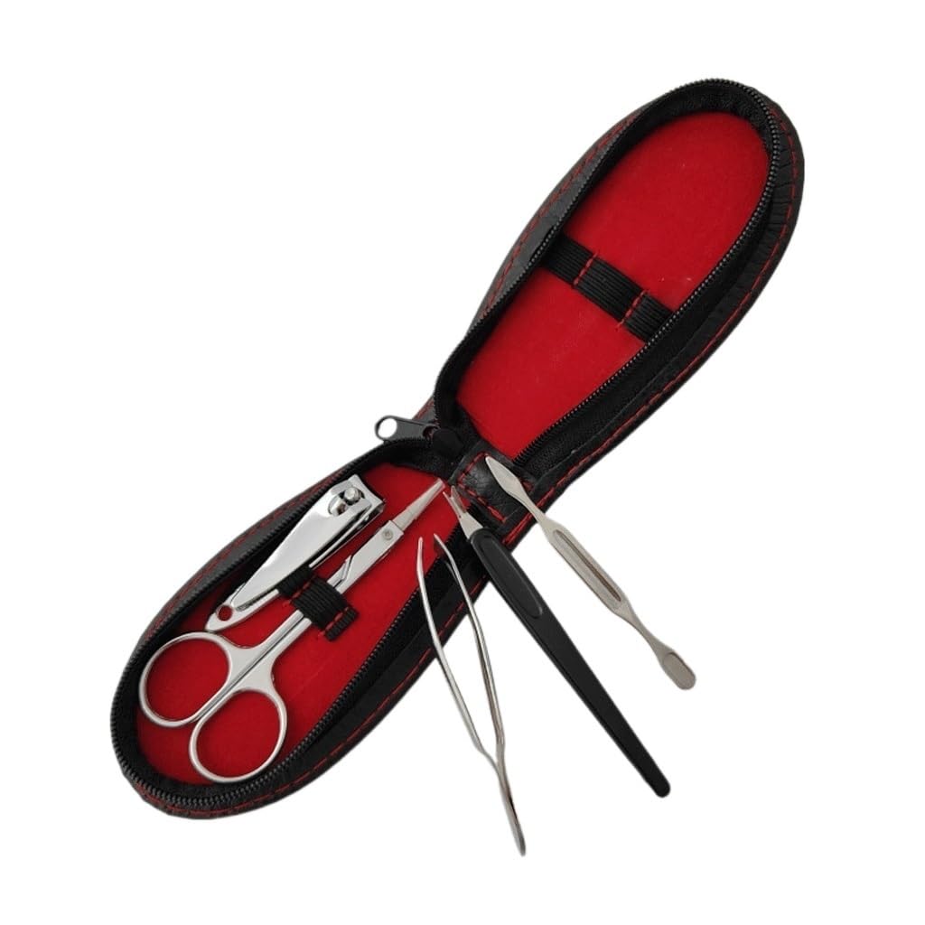 Zipper Small Bag Nail Clipper Set 5-Piece Manicure Kit