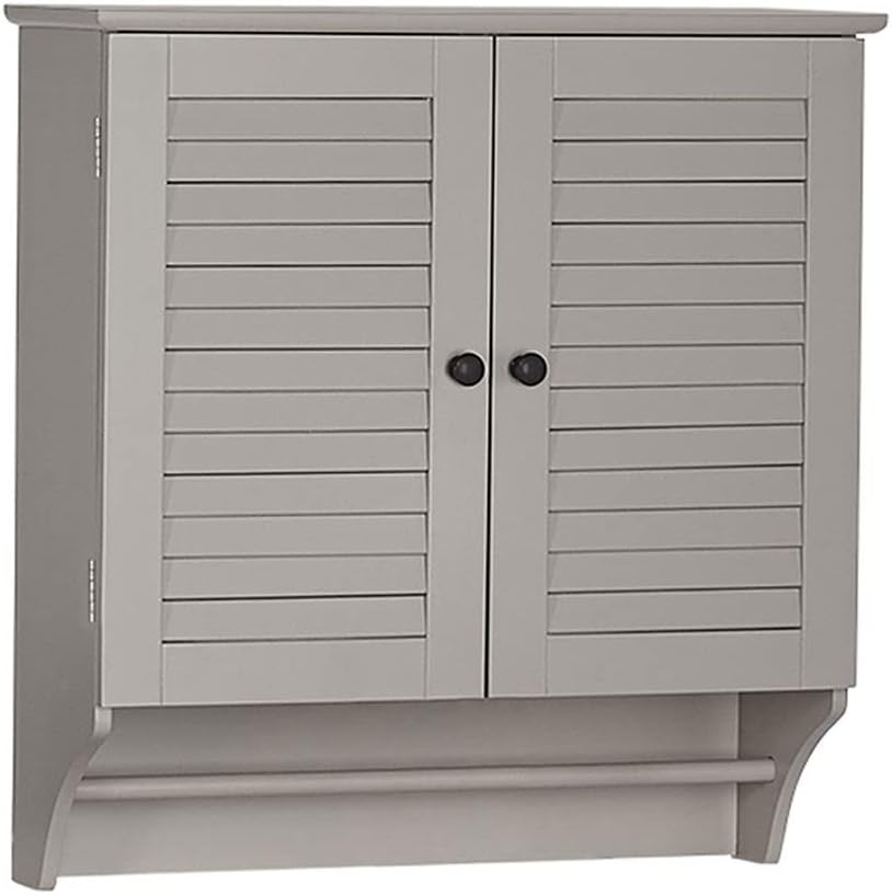 RiverRidge Ellsworth Two-Door Wall Bathroom Storage Cabinet, Taupe