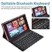 AGPTEK Keyboard Case for All-New Amazon Fire HD 8 (Only 7th and 8th Gen, 2017 and 2018 Releases, Not Compatible with 2020 Release 10th Generation,), with Detachable Wireless Bluetooth Keyboard, Black