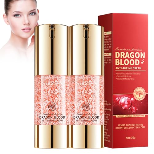 2 Piezas Crema Fácil De Sangre De Dragón, Crema De Sangre De Dragón, Crema De Piel Nutritiva Y Viva De Feuchtigkeitscure, Hautpflege Anti - Falten Creme Redeziert Falten, Pralle Und Glatte Haute