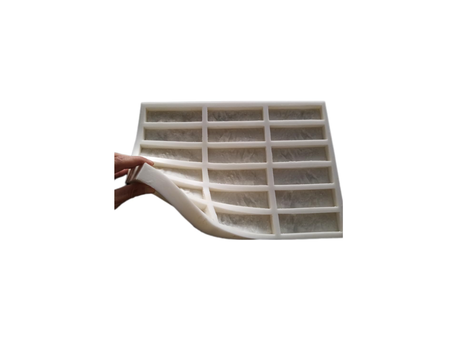 Moule en silicone plâtre brique Travertino 4 au démoulage facile
