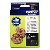 Pays d'origine : Philippines BROTHER LC233BK Cartouche d\'encre d\'origine pour imprimantes DCP-J4120DW, MFC-J4620DW, MFC-J5320DW, MFC-J5720DW Noir Capacité jusqu\'à 550 Pages
