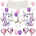 LUCK COLLECTION Unicorn Balloons Birthday Party Supplies for Kids Birthday Decorations, Baby Shower Decorations