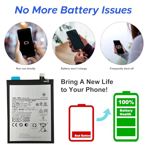 Image of GREEN FUSION Compatible with Galaxy A05 New 0 Cycled Li-ion Replacement Battery Kit WT-S-N28, Includes Repair Tools and Instruction Manual