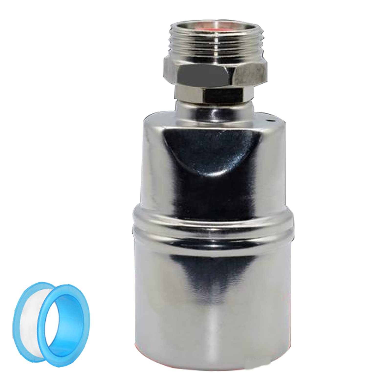 Hivista 304 Stainless Steel Fully Automatic Water Level Control Float Valve, Mini Float Valve, Float Ball Valve for Ponds, Livestock Tanks, Fish Tanks, Aquaculture and Reservoirs (3/4'' DN20 A)