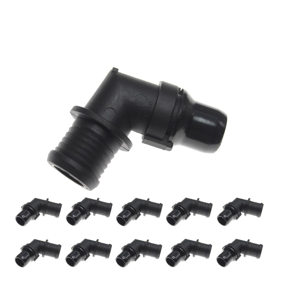 Bcdskzavu 10 Pcs Fit For 1/2/5/10X Engine Radiator Water Coolant Hose Flange Pipe Connector 550429(10 Pcs)