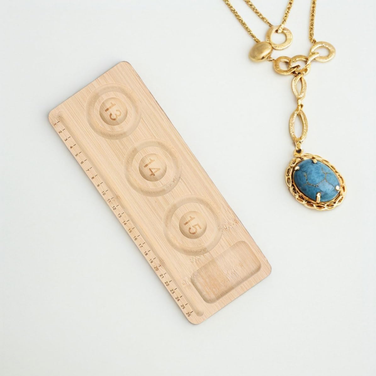 2pcs Wooden Bead Tray Board with Multiple Compartments