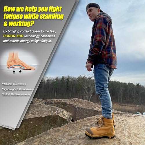 Image of ROCKROOSTER Work Boots for Men,7 inch,Steel Toe,Side Zipper, Oiled Leather Shoes,Static Control,Breathable,Quick Dry(AK232Z-245Z)
