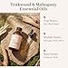 Teakwood & Mahogany Essential Oil, Fragrance Oil for Diffusers & Candle Making, 118ml (4 fl oz) Large Bottle, Long Lasting Wood Scent Oil for Home Fragrance, Soap & DIY