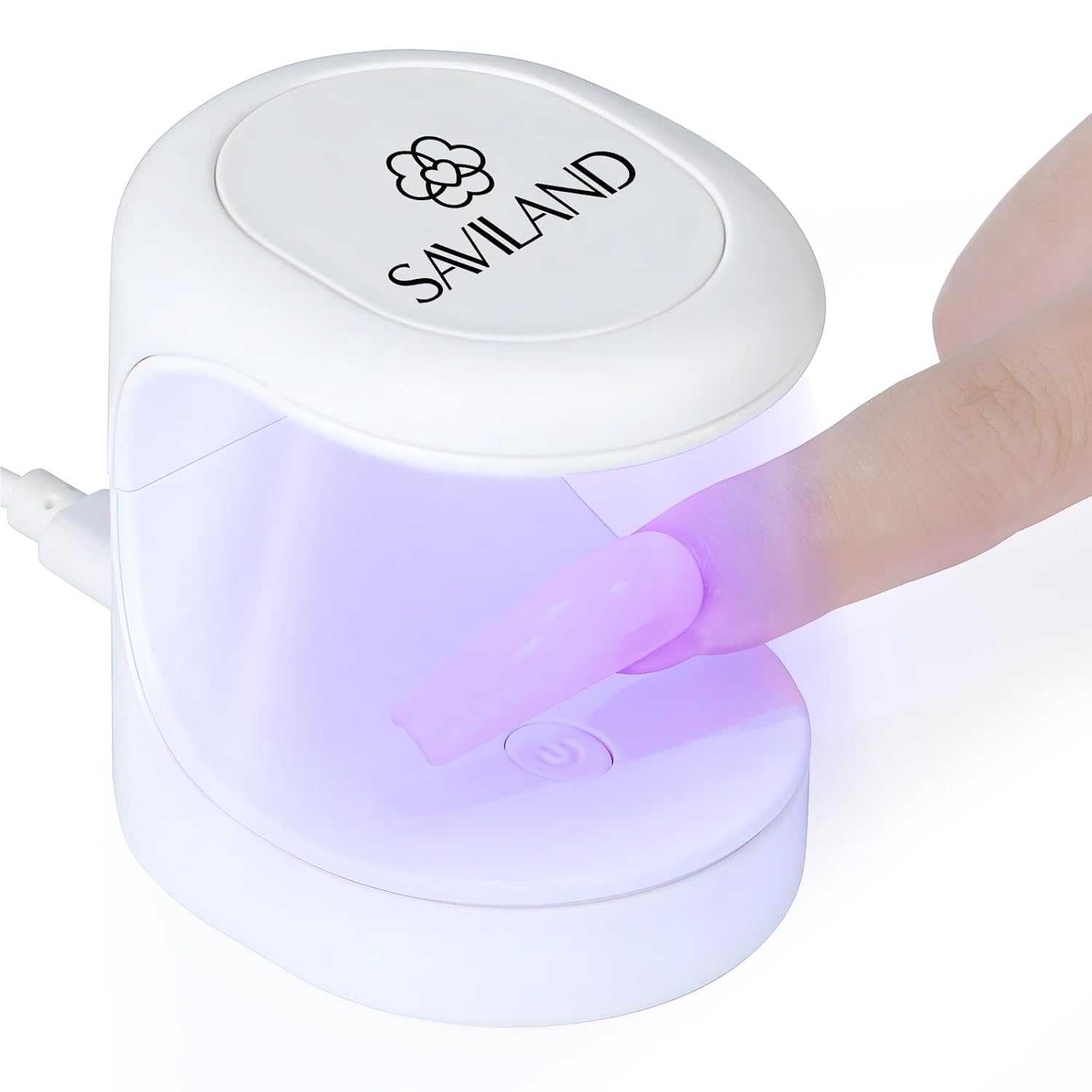 Saviland Mini Nail Lamp, Quick-Dry Gel Nail Lamp 16W, Portable U V Light for Easy and Fast Nail Extension, U V LED Curing Lamp for Manicure Starters DIY Nail Art Saviland Mini Nail Lamp, Quick-Dry Gel Nail Lamp 16W, Portable U V Light for Easy and Fast Nail Extension, U V LED Curing Lamp for Manicure Starters DIY Nail Art