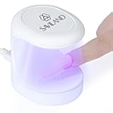 Saviland Mini Nail Lamp, Quick-Dry Gel Nail Lamp 16W, Portable U V Light for Easy and Fast Nail Extension, U V LED Curing Lamp for Manicure Starters DIY Nail Art