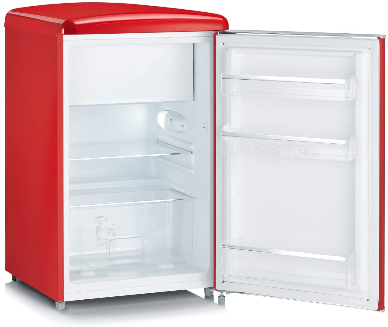 Retro Table Fridge, 108L, Red