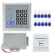 Produktbild NN99 Tür-Zugangskontrollsystem-Kit RFID-Tastaturtastatur 125KHz-Kartenleser mit Netzteil-Controller + Türausgangsschalter Swtich + 10pcs RFID-Schlüsselanhänger ohne elektrische Schlösser