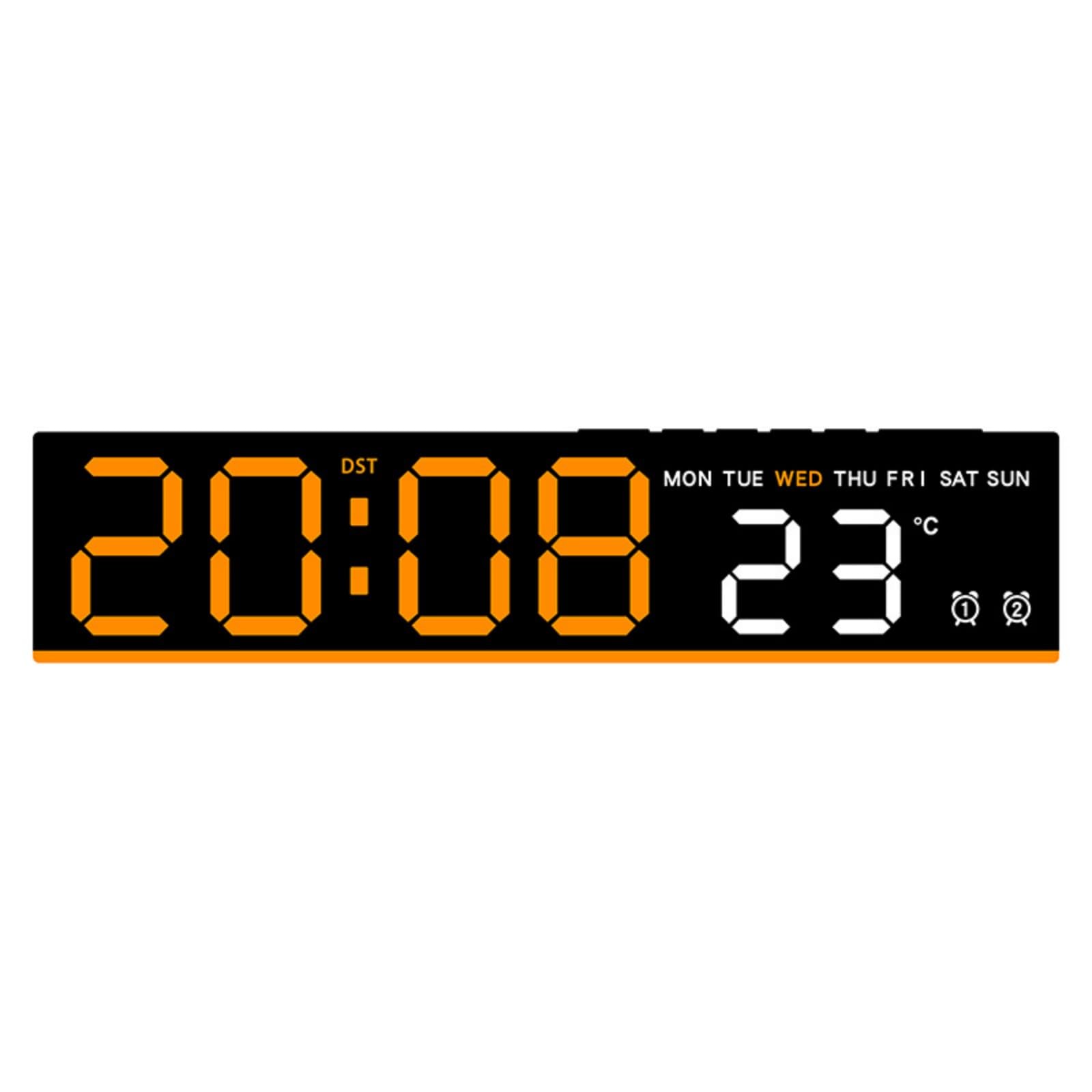 Lerpwige Multifunctional Electronic Clock Includes Alarm Timers and Temperature Display Intelligent Wake Technology Gentle Mornings Multifunctional Digital Clock