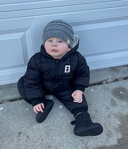 Image of Funky Junque Kids Baby Toddler Ribbed Knit Children's Winter Hat Beanie Cap