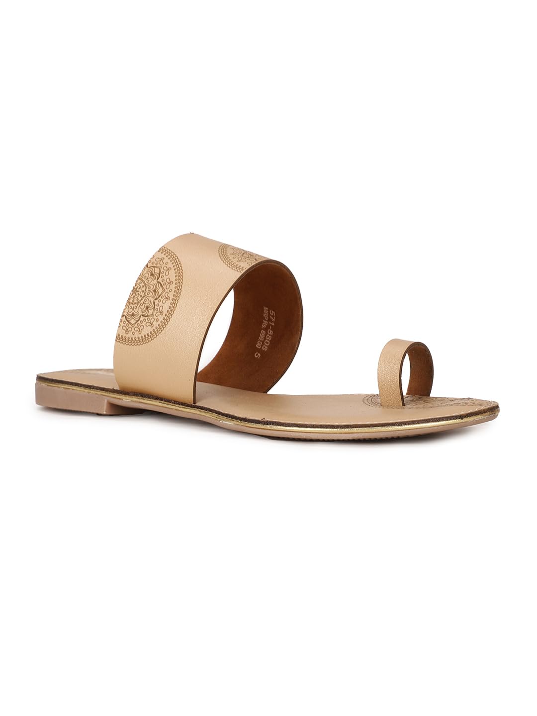 Bata Women's Slip-on Sandals - Beige (5UK) (5718008050)