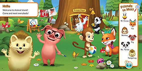 Animal Island Aila 250 Words Book - Preschool Learning System Kindergarten Readiness, Vocabulary, Practice Letters, Literacy Games, Picture Dictionary. A Perfect Preschoolers Gift #TOP1
