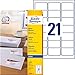 Produktbild AVERY Zweckform J8160-10 Adressetiketten/ Adressaufkleber (210 Etiketten, 63,5x38,1mm auf A4, bedruckbar, selbstklebend, für DIN B6/C6 Briefkuverts, Papier matt, Inkjet-Drucker) 10 Blatt, weiß