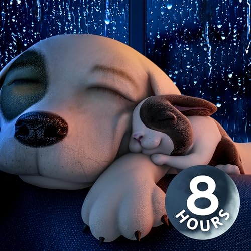 Does Your Dog Have Separation Anxiety? Calm Your Dog with 8-Hour Relaxing Rain Noise Podcast Por arte de portada