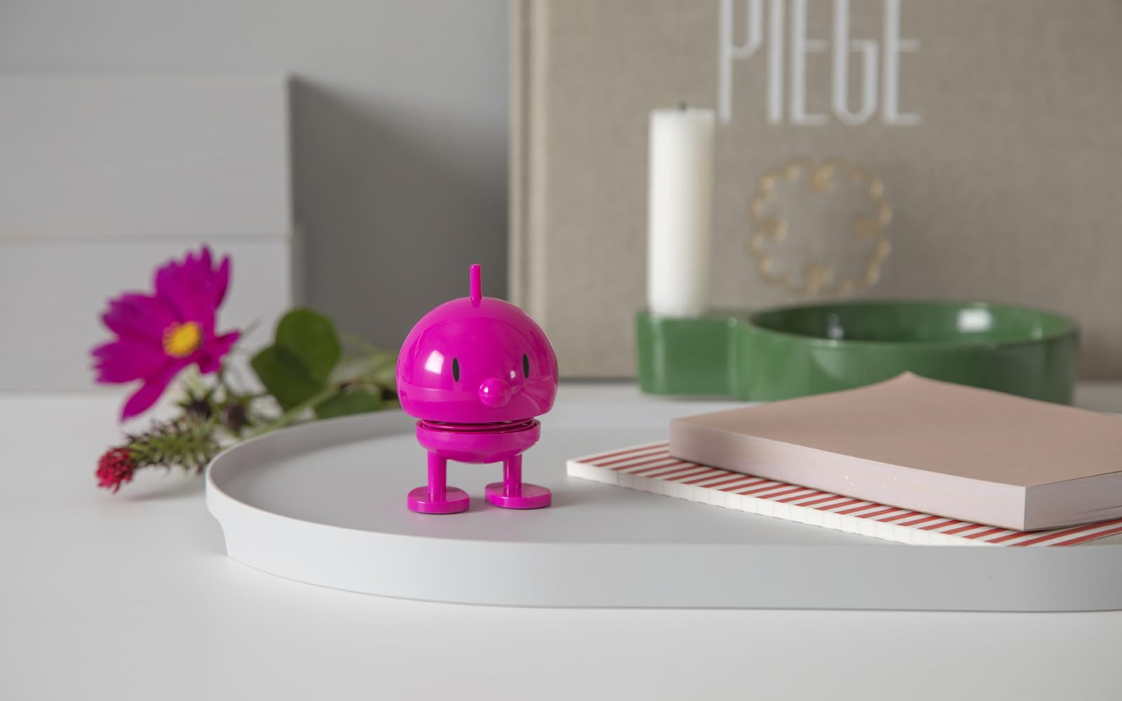 Hoptimist Bumble Wobbly Figure Decoration, Scandinavian Desk and Office Gadget, Fun Collectible Gift for Men and Women - Image 2