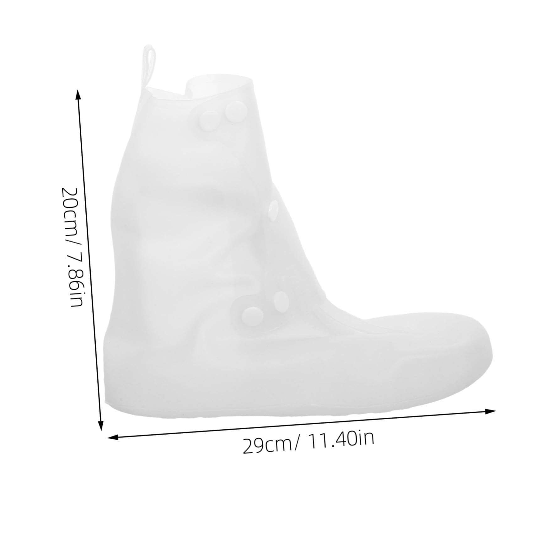 Healeved 2 Pares Fundas Impermeables para Zapatos de Lluvia Reutilizables Antideslizantes para Adultos Cubrezapatos Resistentes y Plegables para Ciclismo Pesca y Viajes Talla