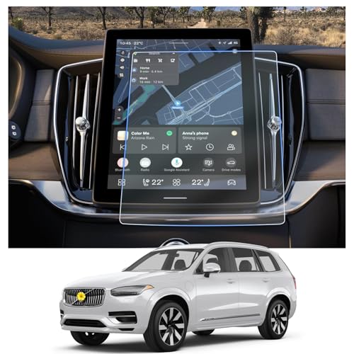Protecteur d'écran pour Volvo XC90 2025 éliminez les rayures du tactile central 11,2 pouces x2