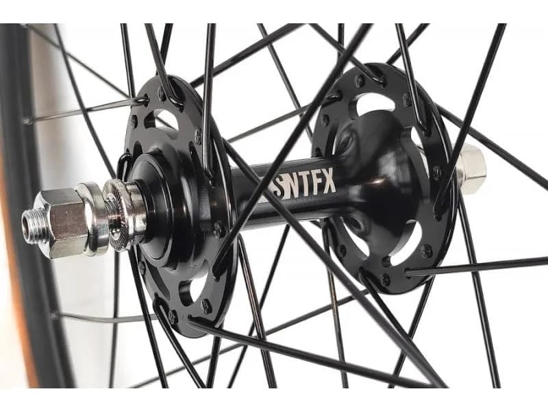 Radsatz Santafixie 700C 60 mm, Single-Speed – Flip-Flop-Nabe – Aluminium + Reifen 700 x 25 C pannensicher + Schläuche