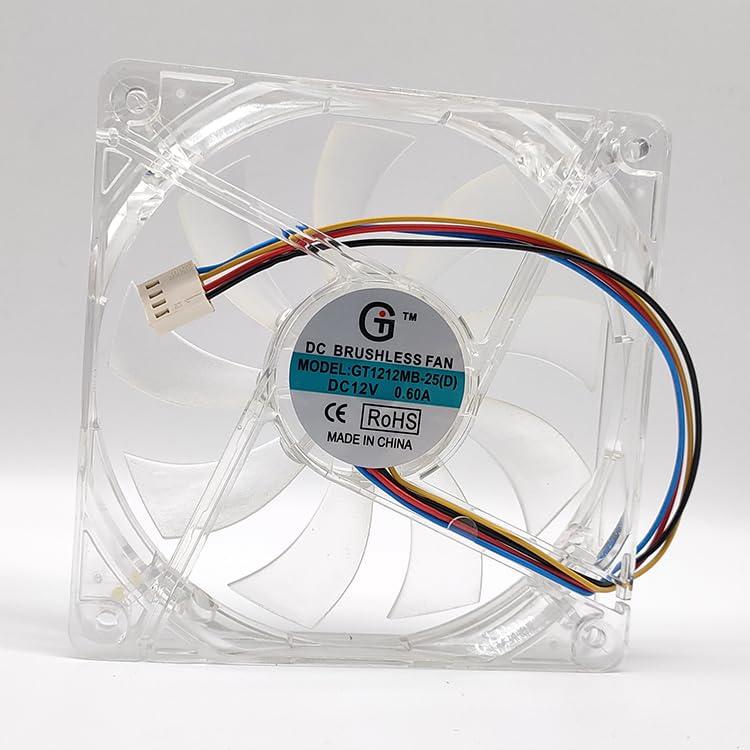 NZNYDNL GT1212MB-25 12025 12V 0.60A 12CM 4Pin Silent chassis power supply fan