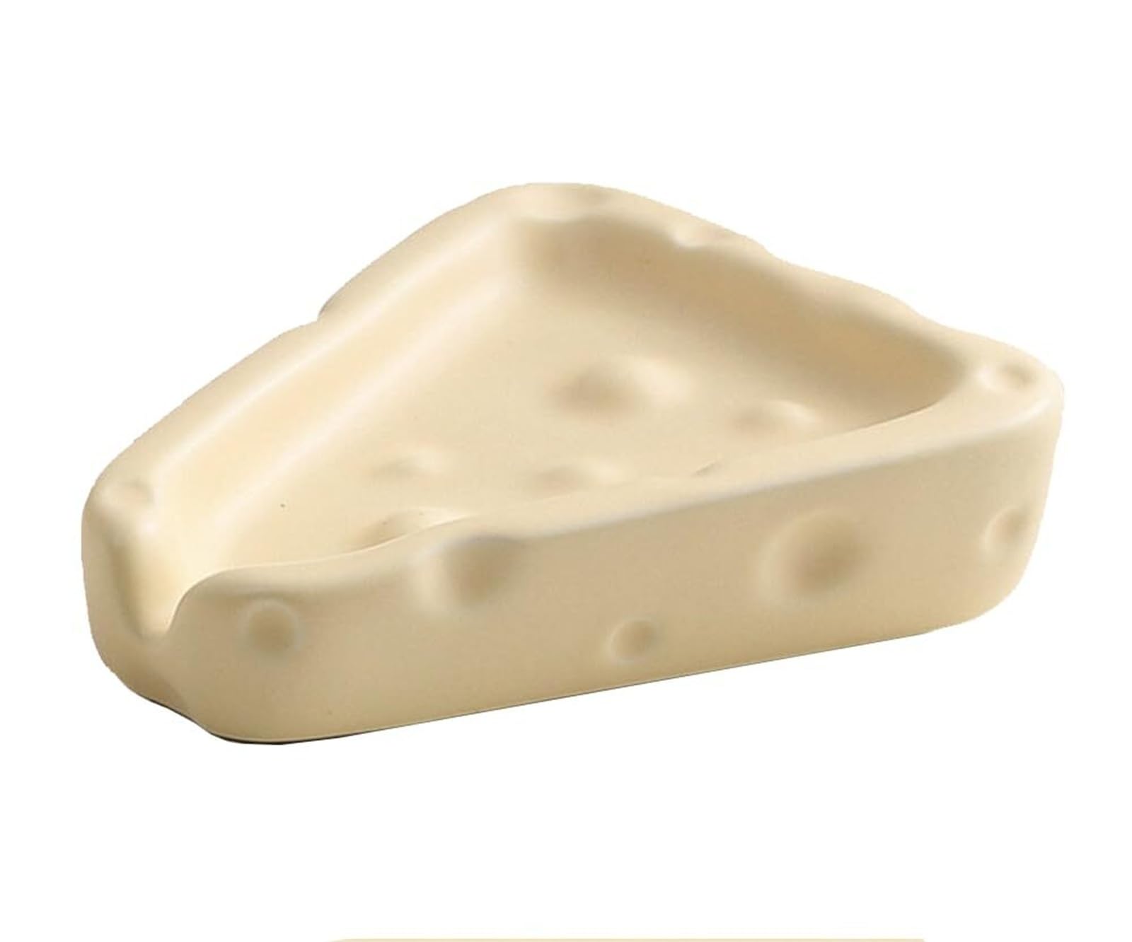 Porte-savon design fromage chic pour votre salle de bain beige