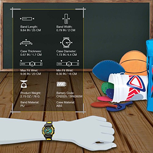 Watch for Kids Boys Girls 5-12 Years Old, Digital Sports Waterproof Watch for Kids Birthday Presents Yellow Gifts Age 5-16 Teen Boys Girls Children Young Outdoor Electronic Watches Alarm Stopwatch