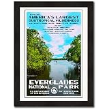 National Park Posters Everglades Original Artwork - 13" x 19" by Rob Decker - WPA Style