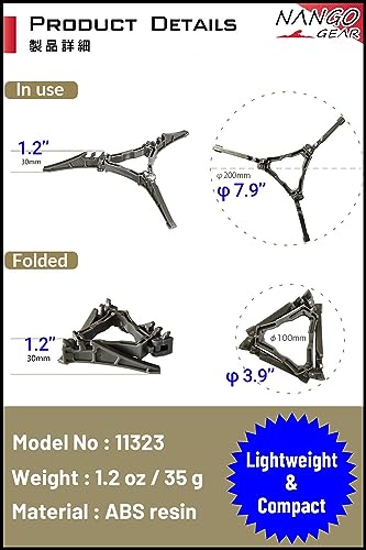 Image of NANGOGEAR Fuel Can Canister Stabilizer Holder Stand Foldable Lightweight for Backpacking Stove Camping Gas Stoves 11323