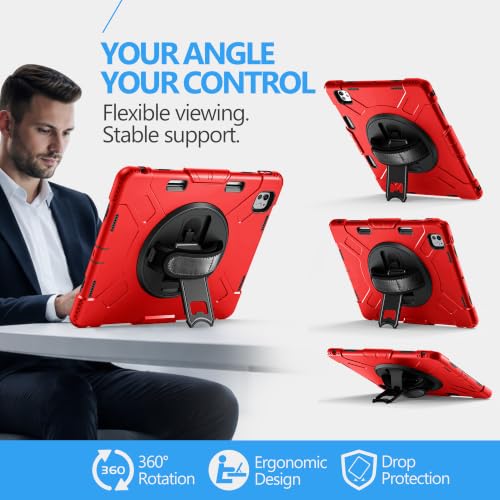 Image of Miesherk STOCK Case for iPad Pro 13 Inch M5 2025 / M4 2024 Red