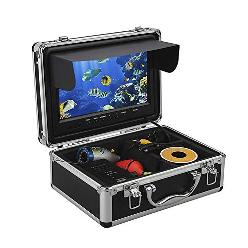 Eyoyo 9" LCD Monitor Fish Finder HD 1000TVL Underwater Fishing Video Camera White