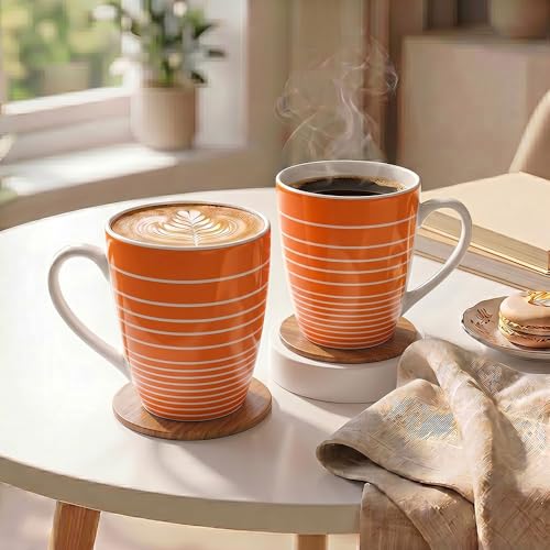 Image of UPC Premium Bone China Coffee Mug Set of 2 | Elegant Ceramic Tea & Coffee Cups for Home, Office & Cafe | Lightweight, Durable, Microwave & Dishwasher Safe Mug Set | Luxury Drinkware Collection