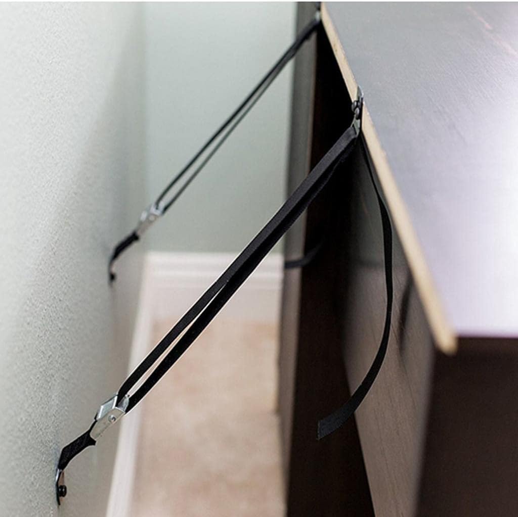 2 x Furniture Strap Anti Tilting Tipping, Anti Tip, Hardware Fastener Wall Anchors