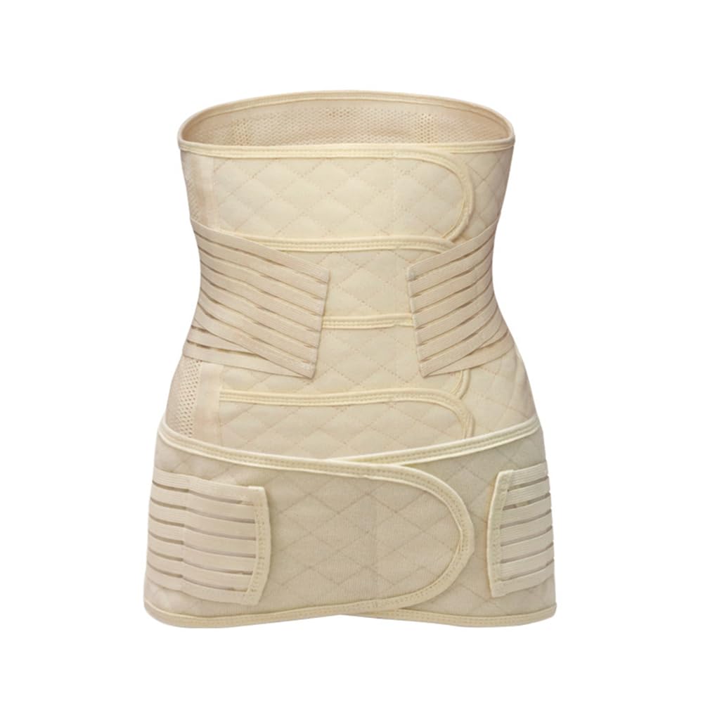 Juego de faja abdominal posparto 3 en 1 para postparto, 4 parches y cinturón pélvico para embarazo, soporte abdominal, recuperación y recuperación, cinturón de retorno, faja de abdomen por cesárea,