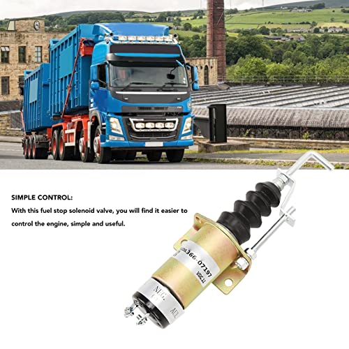 Válvula solenoide de desligamento, melhor controle DC 12 V válvula de desligamento de combustível SA