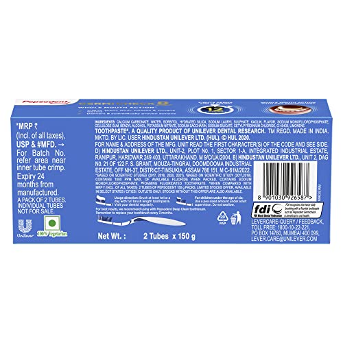 Pepsodent-Germicheck-300g-150g-x-2-Pack-of-2-8-Actions-Whole-Mouth-Cavity-Protection-Plaque-Removal-Toothpaste-With-Anti-Germ-Formula-Clove-And-Neem-Oil-Jumbo-Save-Pack