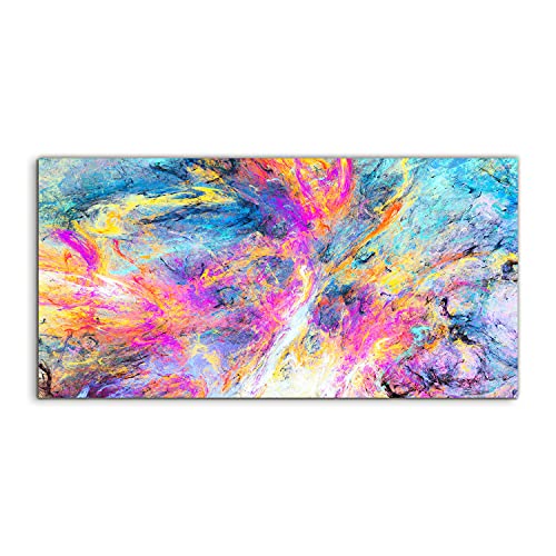 Image sur verre 140x70cm Coloray pour salon motif abstraction fractal