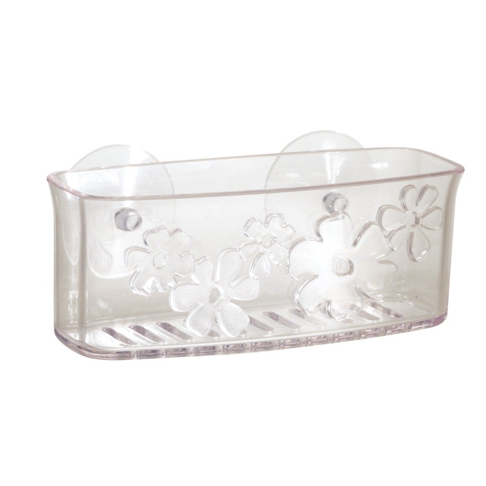 InterDesign 25260 Blumz Sink Center, Plastic, Clear, H6.4 x W7.9 x D2.7 cm