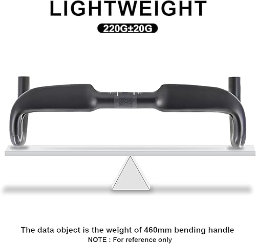 Miniatura 7 de RXL SL Aero - Manillares de carbono para bicicleta de carretera de 1.252 in, diseño ergonómico, enrutamiento interno, manillar de grava de carbono