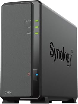 Amazon.com: Synology 1-Bay DiskStation DS124 (Diskless) Black